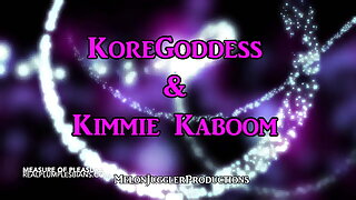 Kimmie Kaboom's girlfriend squirts all over her huge tits