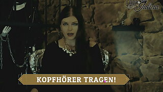 ASMR whispering with German sexy dominatrix – come on and become my slave toy