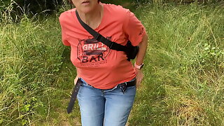 I piss outdoors