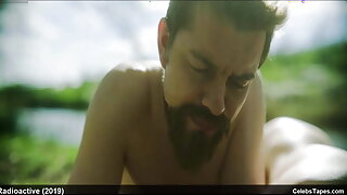 Celebrity Rosamund Pike nude and hot doggy style sex scenes