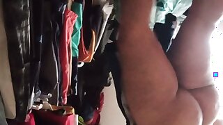 chubby wife films herself for her husband in panty