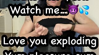 Stroke big clit to MTF trans cuming